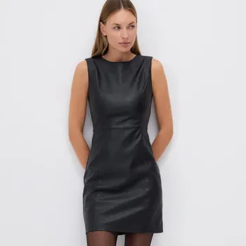 Dámské šaty Reserved - Koženkové šaty - černý - 939GA-99X - 939GA-99X-M