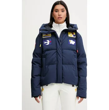 Péřová lyžařská bunda Rossignol JCC tmavomodrá barva, RLOWJ21 59X, vel. XS