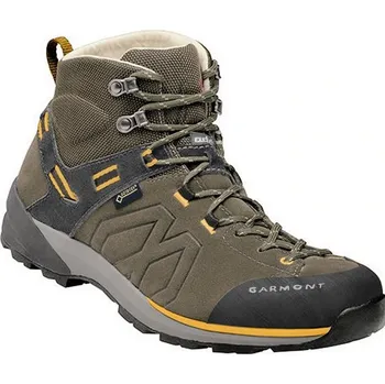Pánská treková obuv Garmont Santiago GTX M taupe/dark yellow pánské nepromokavé kožené trekové boty - 42 EUR