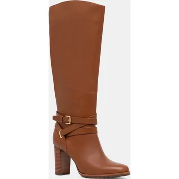 Dámské kozačky Kožené kozačky Lauren Ralph Lauren Cllns Tl Hl 802974386001.200 hnědá 88X, EUR 37