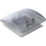 MPK Střešní okno VisionVent S eco, 28x28cm s bílým rámem a kouřovým sklem