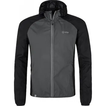 Pánská větrovka Kilpi Rosa-M černá PM0102KIBLK pánská lehká sbalitelná větru a voděodolná bunda - XL