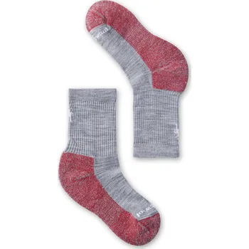 Dětské termoprádlo Dětské merino ponožky SMARTWOOL Kids' Hike Light Cushion Crew Socks, Light Gray velikost: 26-28 (S)