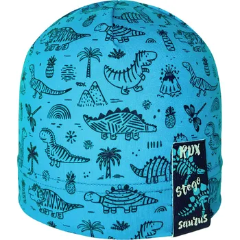 Čepice Bavlněná čepice RDX tyrkysová dinošci Velikost: 5