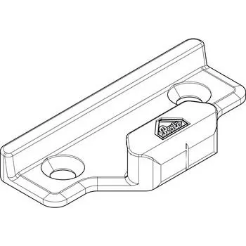 Příslušenství k oknu ROTO NT/NX protikus dřevo eurofalc 24 mm 13V zinek zesílené s 2 závrtnými čepy