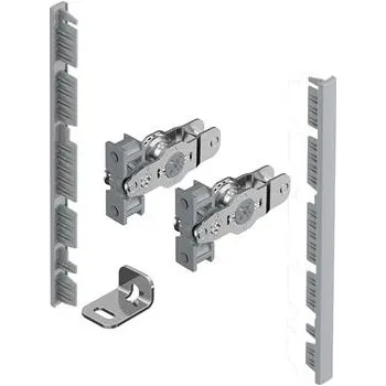 Nábytkové kování HETTICH AvanTech YOU sada spojek pro vnitřní čelo k bokům 139 stříbrné