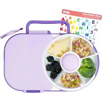Svačinový box Svačinový lunchbox Spinner 2v1 GöBe - Grape purple