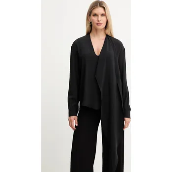 Dámská halenka Halenka s příměsí hedvábí Simona Corsellini A25CPCA00801 černá 99X, vel. 36