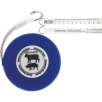 Pásová míra pro určení hmotnosti skotu a prasat animeter