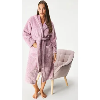 Dámský župan Hřejivý župan Moreno Ice dlouhý s kapucí