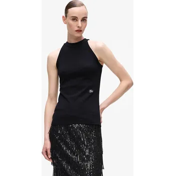 Bavlněný top Karl Lagerfeld A4W17056 černá 99X, vel. XL