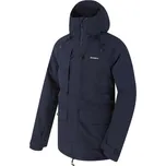 Husky Nigalo M tmavě modrá pánská voděodolná zimní bunda s kapucí Huskytech 10 000 - S