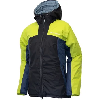 Sir Joseph Sarek Lady black/limet/navy dámská péřová nepromokavá zimní bunda s kapucí - S