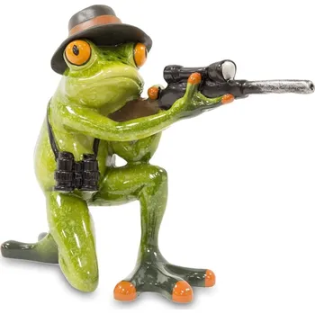 Keramická žabka - Myslivec