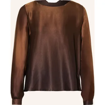 Dámská halenka Robert Friedman Dámská Halenka Tea Ze Saténu, hnědá / tmavě...