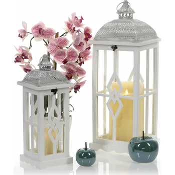 Lucerna Dřevěná lucerna MSL2379 - 43,5 cm