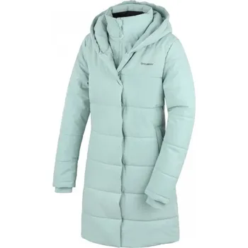Dámský kabát Husky Normy faded mint (tlumená mintová) dámský zimní voděodolný kabát s kapucí 10000 - XL