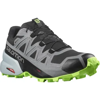 Pánské polobotky Salomon Speedcross 5 GTX black/quiet shade/green 414614 pánské nepromokavé běžecké boty - 48 EUR