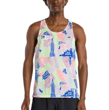 Pánské tílko Tílko New Balance NYC Marathon Athletics Singlet mt53251m-mlt Velikost XL