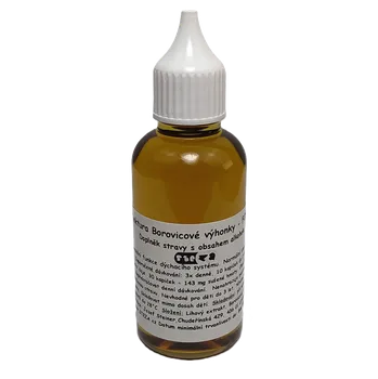 Doplněk stravy STEZA - Tinktura Borovicové výhonky - FORTE 10x 50 ml. + 1ks navíc jako dárek ! (Borovice tinktura)