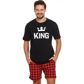 Pánské pyžamo Dn-nightwear PMB.9952 barva:červená M