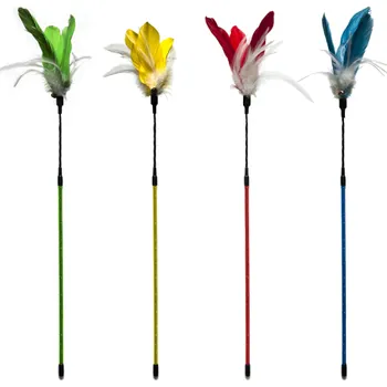 Hračka pro kočku Vábnička Rio de Janeiro s peřím