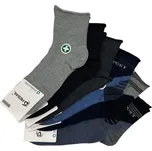 Pesail Pánské kotníkové ponožky bez gumy 6 párů Barva: Černá, Velikost: 43-46