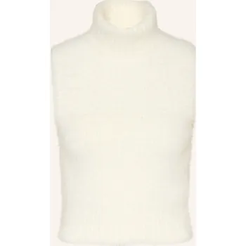 Dámská vesta Guess Dámská Cropped Pletená Vesta Mei, bílá, 34