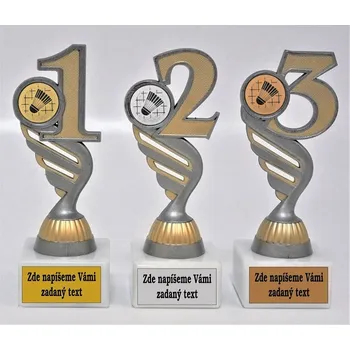 Badminton trofeje P401-3.22-830-34