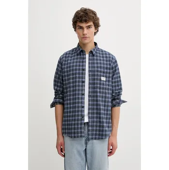 Pánská košile Bavlněná košile Guess Jeans pánská, modrá barva, regular, s klasickým límcem, M5BH16 WGMH1 M5BH16.WGMH1 95A, vel. M