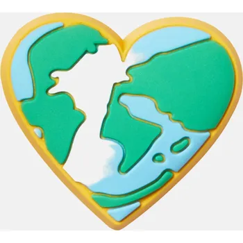 Dívčí pantofle Odznáček Jibbitz - Earth Heart