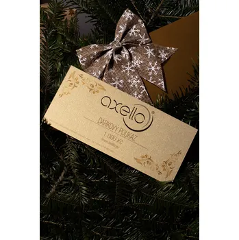 Dárková krabička AXELLO Elektronický dárkový poukaz Hodnota poukazu: Dárkový poukaz v hodnotě 500,-