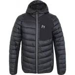 Hannah Revel Hoody anthracite pánská lehká zimní prošívaná bunda s kapucí - L