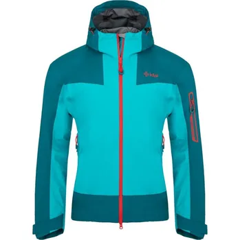 Pánská větrovka Kilpi Mamba-M tyrkysová RM0101KITRQ pánská lehká nepromokavá bunda 20000 - XXL
