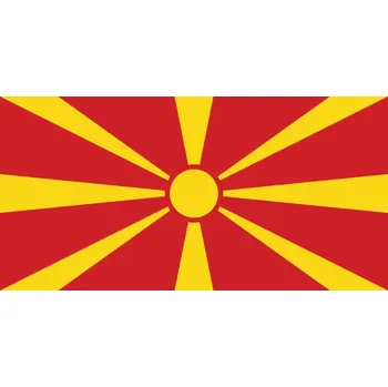 Vlajka Samolepka - vlajka Makedonie, 6x4cm