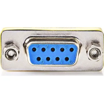 Elektrická zásuvka NEDIS Serial adapter | Adaptér | D-SUB 9-Pin Zásuvka | D-SUB 9-Pin Zásuvka | Poniklované | Kov | Box