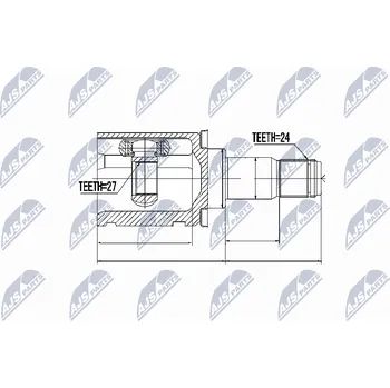 Sada kloubů, hnací hřídel NTY NPW-TY-037