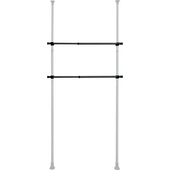 Věšák Wenko Sada 2 teleskopických horizontálních tyčí Herkules, černá