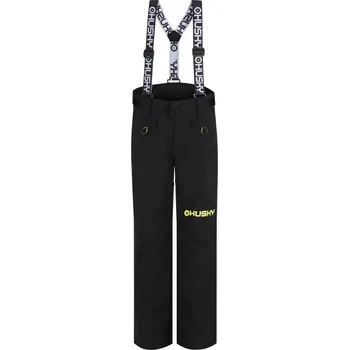 Snowboardové kalhoty Husky Gunis Kids black (černé) dětské nepromokavé zimní rostoucí lyžařské kalhoty 20000 - 152-158