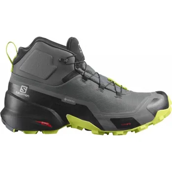 Pánská treková obuv Salomon Cross Hike Mid GTX magnet/bl./lime 411186 pánské nepromokavé boty - 48 EUR