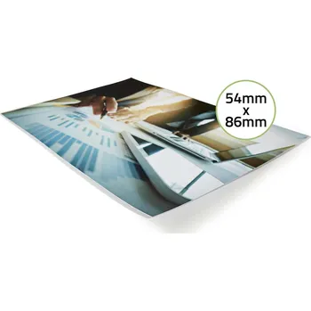 Laminovací fólie NEDIS Laminovací Fólie | 54x86mm | Tloušťka: 125 µm | Baleno po: 100 kusů | PET | Transparentní