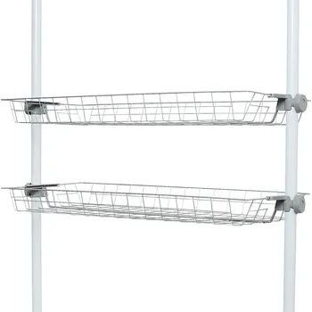 Úložný box Wenko Sada 2 drátěných košů Herkules, bílá