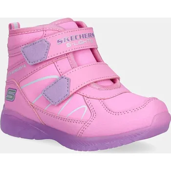 Dívčí zimní obuv Dětské zimní boty Skechers ILLUMI-BRIGHTS - POLAR STEPPE 319310N růžová 30X, EUR 24