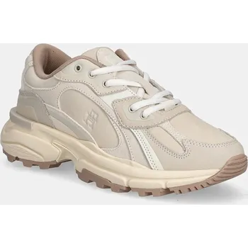 Dámská obuv Kožené tenisky Tommy Hilfiger SPORTY PREMIUM RUNNER FW0FW08841 béžová 80X, EUR 36
