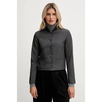 Pánská softshellová bunda Bunda United Colors of Benetton šedá barva, přechodná, 2R4CDW03B 90Y, vel. 40