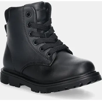 Dámské kozačky Dětské boty Calvin Klein Jeans černá barva, V1A5-83116 V1A5.83116 99X, EUR 27