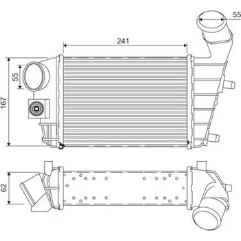 Chladič motoru Chladič turba VALEO 817862