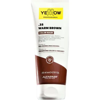 Vlasová regenerace Yellow Professional Color Mask Nourishing Pigmented Mask 200 ml - .35 Warm Brown