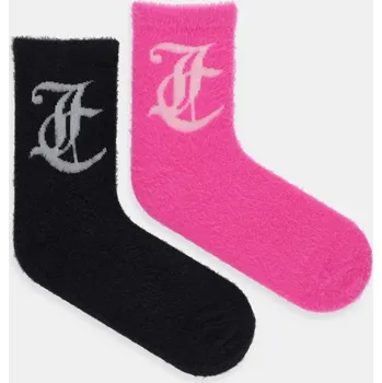 Ponožky Juicy Couture 2-pack růžová barva, JCAXS225719 42A, vel. ONE SIZE