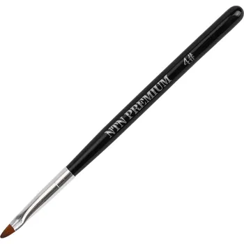 BIO NAILS Štětec na gel jazýček černý č.4